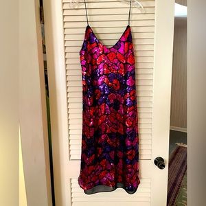 Hutch sequin dress in pink, purple, and red. Perfect for Taylor Swift Eras Tour.